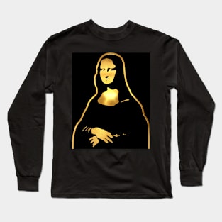 Mona Lisa | Gold Series | Pop Art Long Sleeve T-Shirt